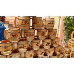 Wooden Jars with logo