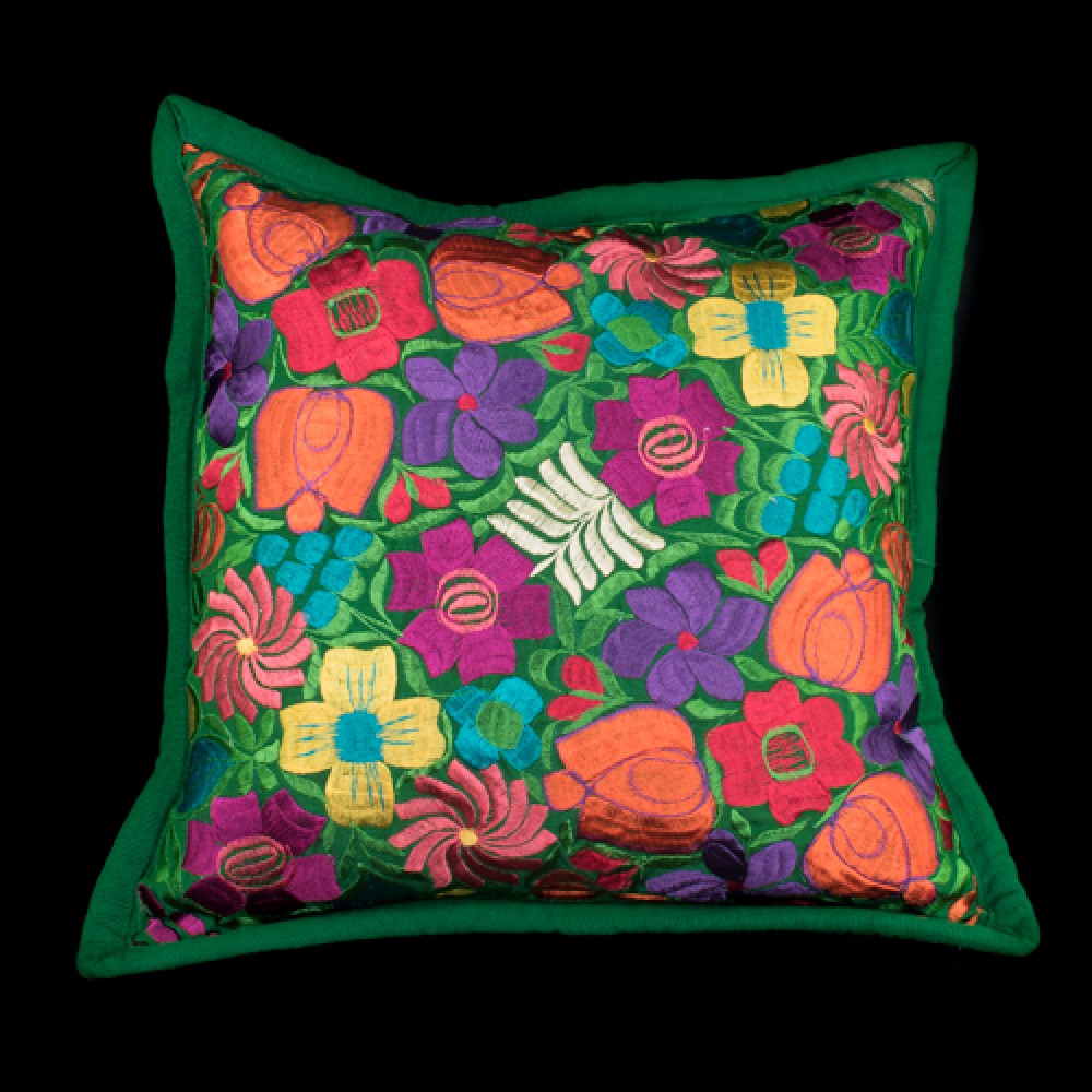 Flower cushion / Pure Green 30cmの+memoderiva.pt